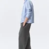 Loose Fit Scuba Sweatpants – Dark Grey Melange