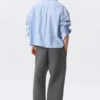 Loose Fit Scuba Sweatpants – Dark Grey Melange