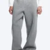 Loose Fit Scuba Sweatpants – Grey Melange