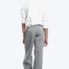 Loose Fit Scuba Sweatpants – Grey Melange