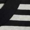 Loose Fit Square Cotton Tank Top – Grey/Black Stripe