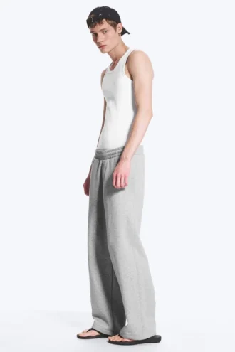 Loose Fit Sweatpants – Light Grey