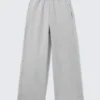 Loose Fit Sweatpants – Light Grey