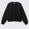 Loose Fit Sweatshirt – Black
