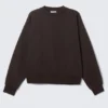Loose Fit Sweatshirt – Dark Brown