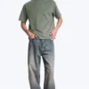 Loose Fit T-Shirt – Light Dusty Khaki Green