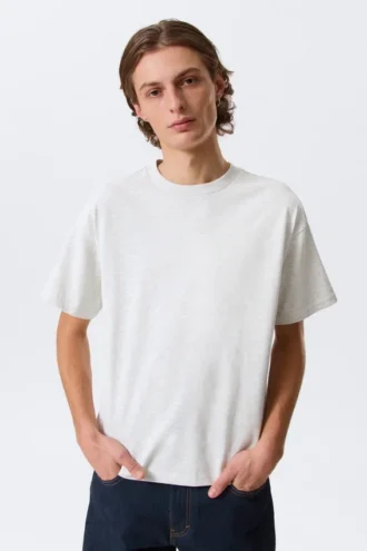 Loose Fit T-Shirt – Light Grey Melange