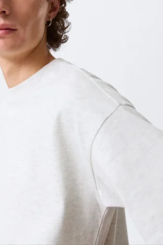 Loose Fit T-Shirt – Light Grey Melange