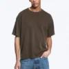 Loose Fit T-Shirt – Washed Dark Brown