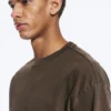 Loose Fit T-Shirt – Washed Dark Brown