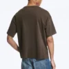Loose Fit T-Shirt – Washed Dark Brown