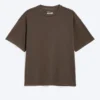 Loose Fit T-Shirt – Washed Dark Brown