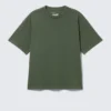 Loose Fit T-Shirt – Washed Dark Green