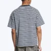 Loose Fit T-Shirt – White – Navy Stripe
