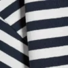 Loose Fit T-Shirt – White – Navy Stripe