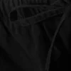 Loose Fit Washed Ripstop Trousers – Black