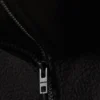 Loose Fit Zip Fleece Jacket – Black