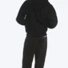 Loose Fit Zip Hoodie – Black