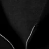 Loose Fit Zip Hoodie – Black