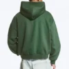 Loose Fit Zip Hoodie – Dark Green