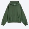 Loose Fit Zip Hoodie – Dark Green