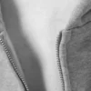 Loose Fit Zip Hoodie – Grey Melange