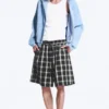 Loose Fit Zip Hoodie – Washed Light Blue