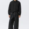 Loose Fit Zip Jacket – Black