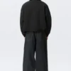 Loose Fit Zip Jacket – Black