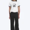 Loose Front Crease Sweatpants – Washed Black