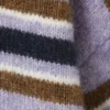 Loose Graphic Knitted Sweater – Purple Multi Stripe