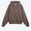 Loose Graphic Zip Hoodie – Dark Mole – Flow