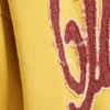 Loose Graphic Zip Hoodie – Yellow – Red Wave