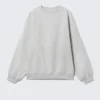 Loose Heavy Sweater – Grey Melange