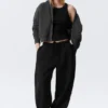 Loose Heavyweight Sweatpants – Black