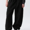Loose Heavyweight Sweatpants – Black