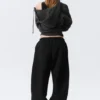 Loose Heavyweight Sweatpants – Black
