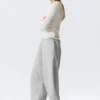 Loose Heavyweight Sweatpants – Grey Melange