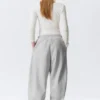 Loose Heavyweight Sweatpants – Grey Melange