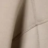 Loose High-Neck Scuba Zip Hoodie – Light Dusty Mole