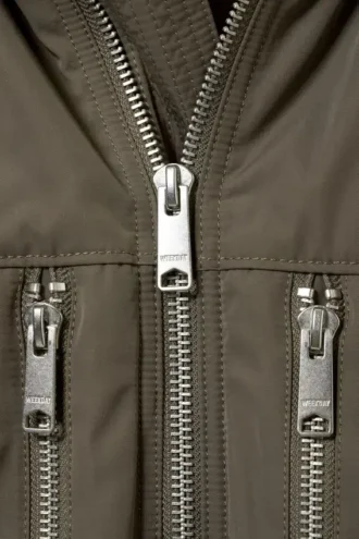 Loose Hooded Bomber Jacket – Mole Dark