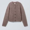 Loose Knitted Cardigan – Dark Grey