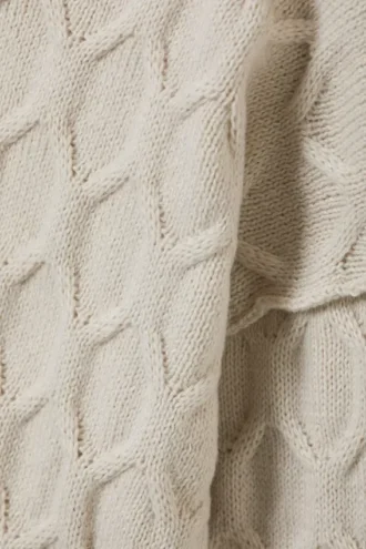 Loose Knitted Structure Sweater – Light Mole