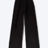 Loose Long Heavyweight Sweatpants – Black