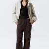 Loose Long Heavyweight Sweatpants – Dark Brown