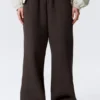 Loose Long Heavyweight Sweatpants – Dark Brown