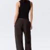 Loose Long Heavyweight Sweatpants – Dark Brown