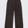 Loose Long Heavyweight Sweatpants – Dark Brown