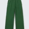 Loose Long Heavyweight Sweatpants – Dark Green