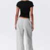 Loose Long Heavyweight Sweatpants – Grey Melange